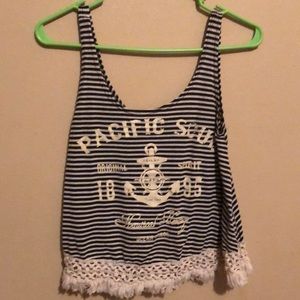 Nautical crop top